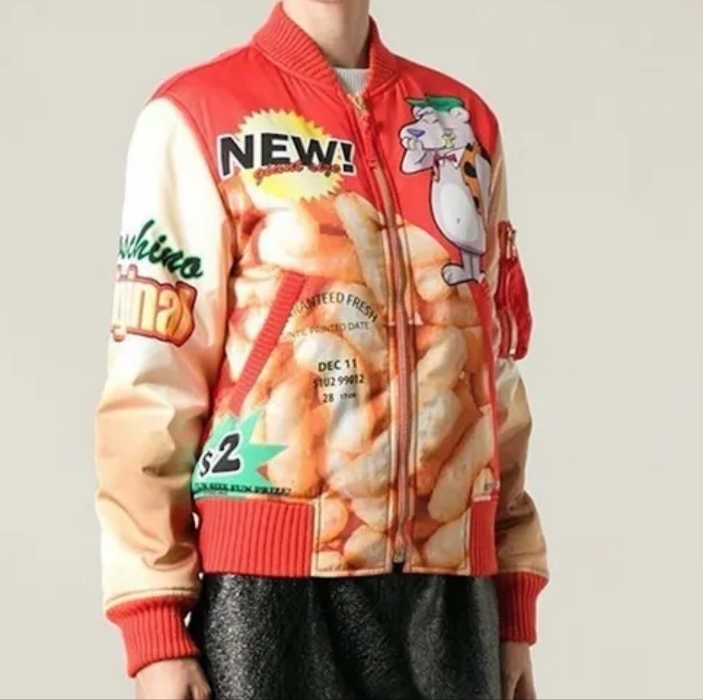 Moschino "Laughs & Puffs" Bomber Jacket